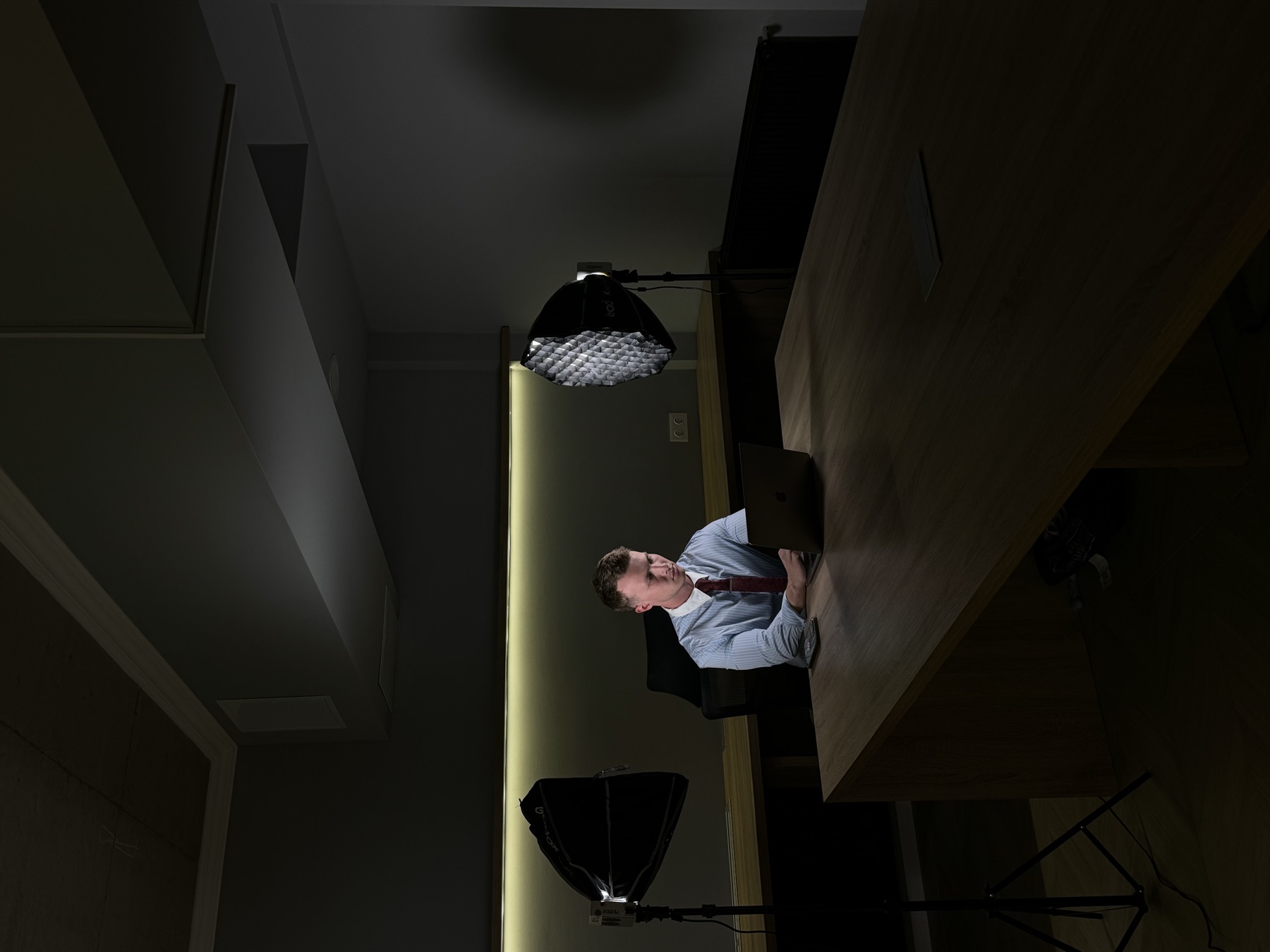 Tournage dans les bureaux d'un client
